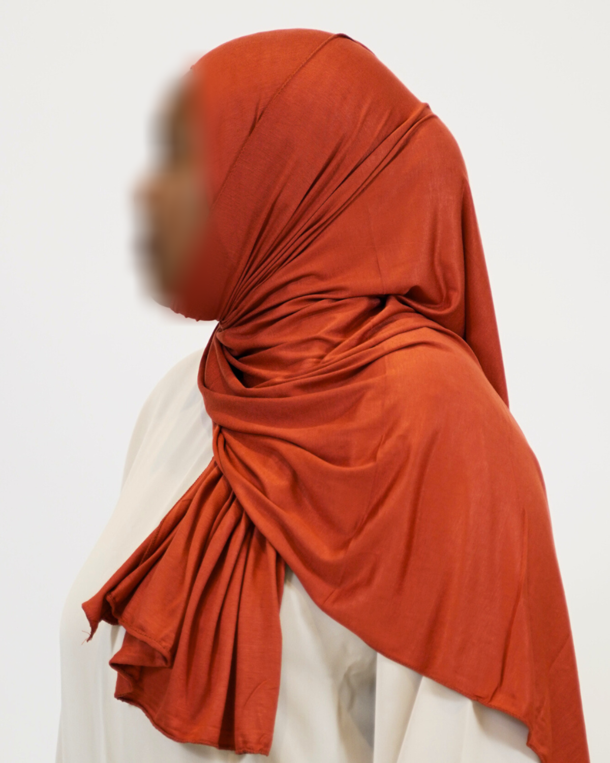 Premium Jersey Hijab - Burnt Orange