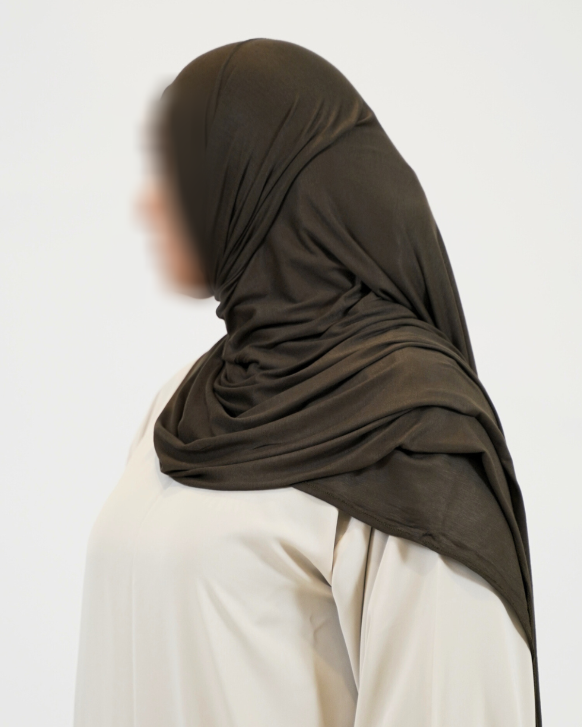 Premium Jersey Hijab - Army Green