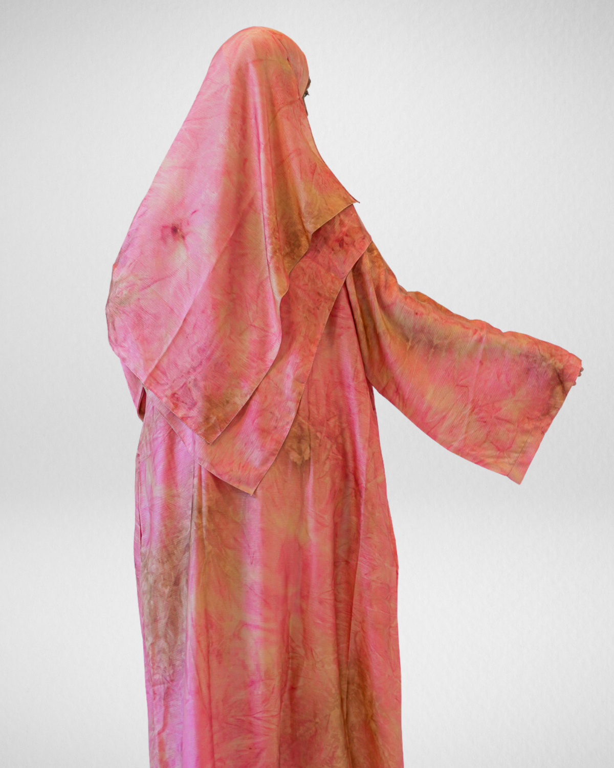 2-Tone Marble Abaya - Blossom