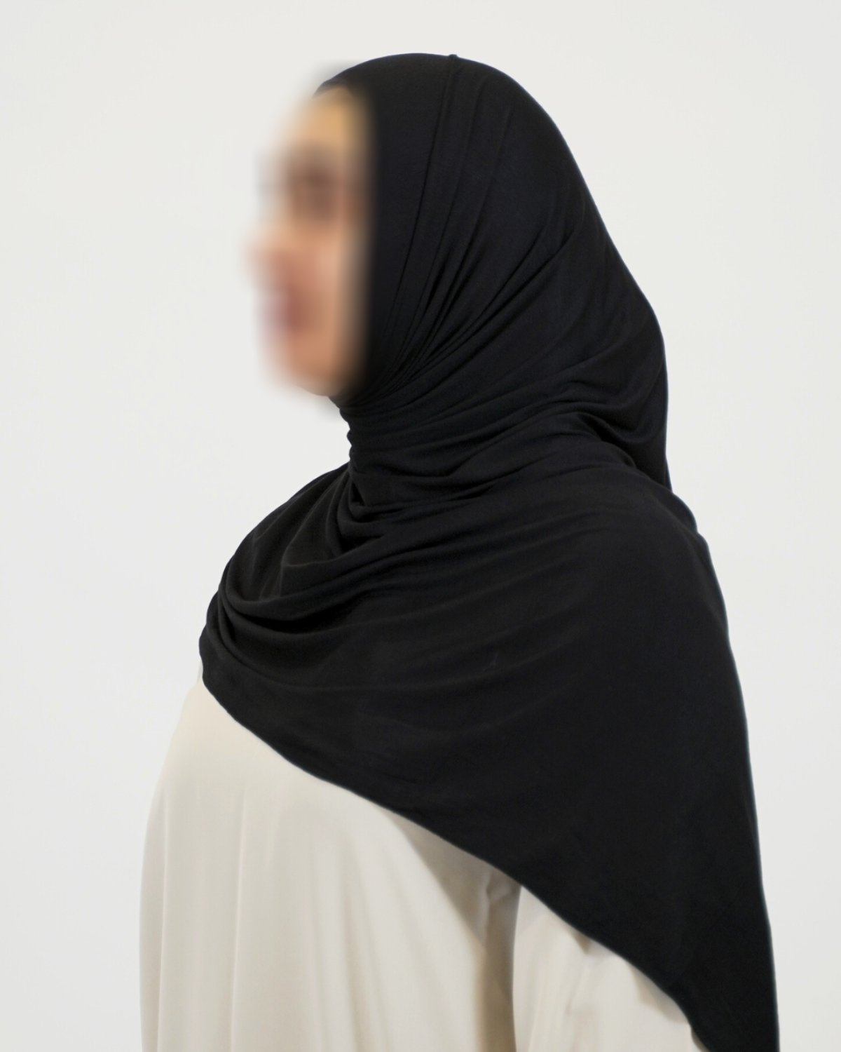 Premium Jersey Hijab - Black