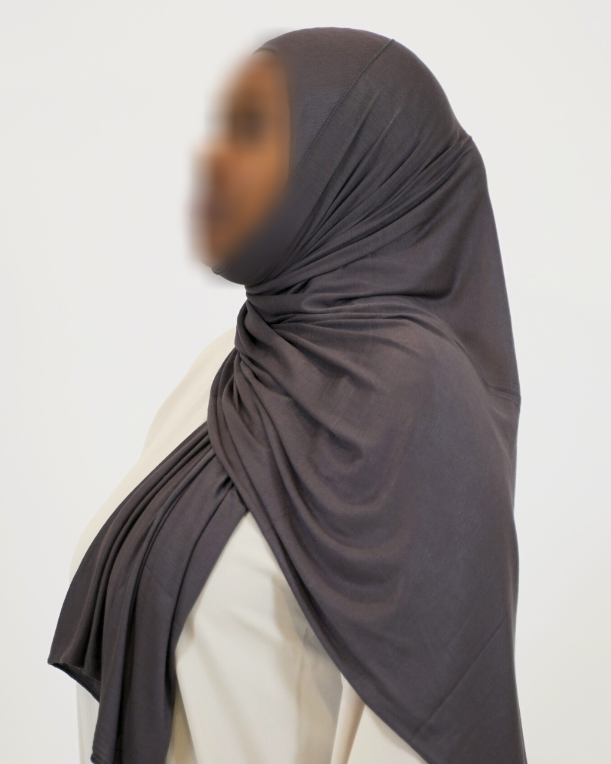 Premium Jersey Hijab - Charcoal
