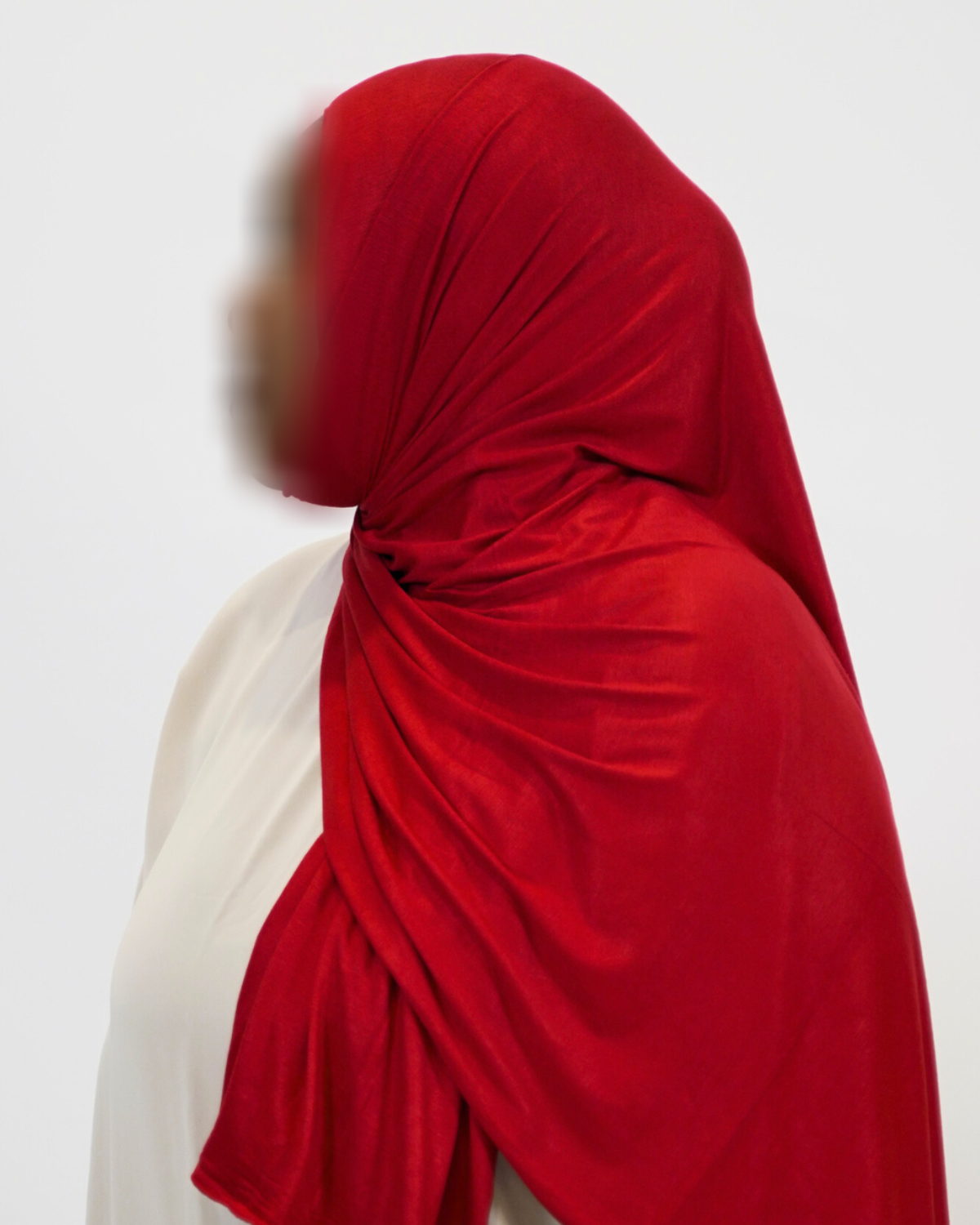 Premium Jersey Hijab - Red