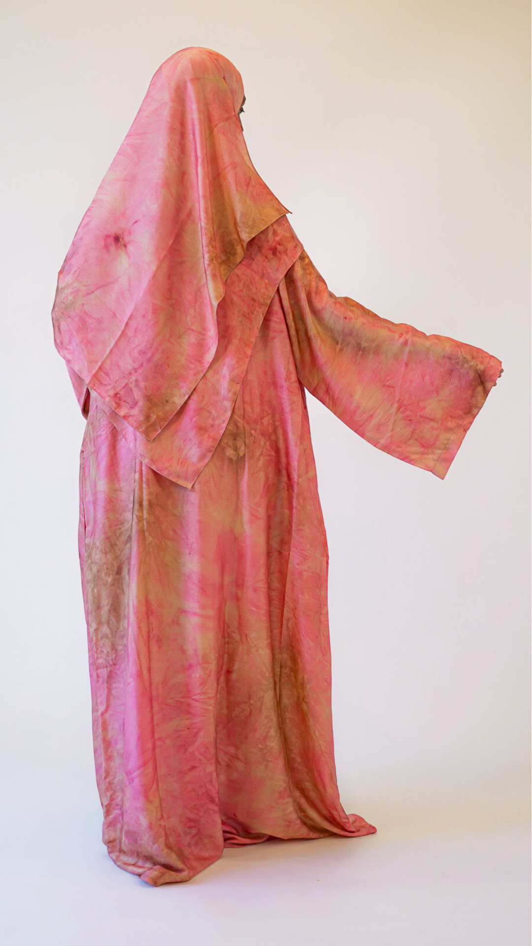 2-Tone Marble Abaya - Blossom