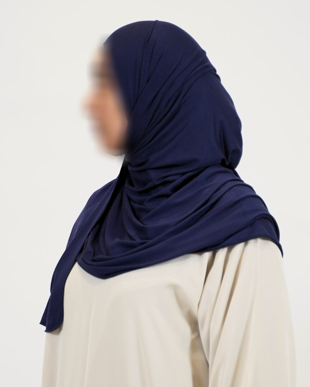 Premium Jersey Hijab - Navy