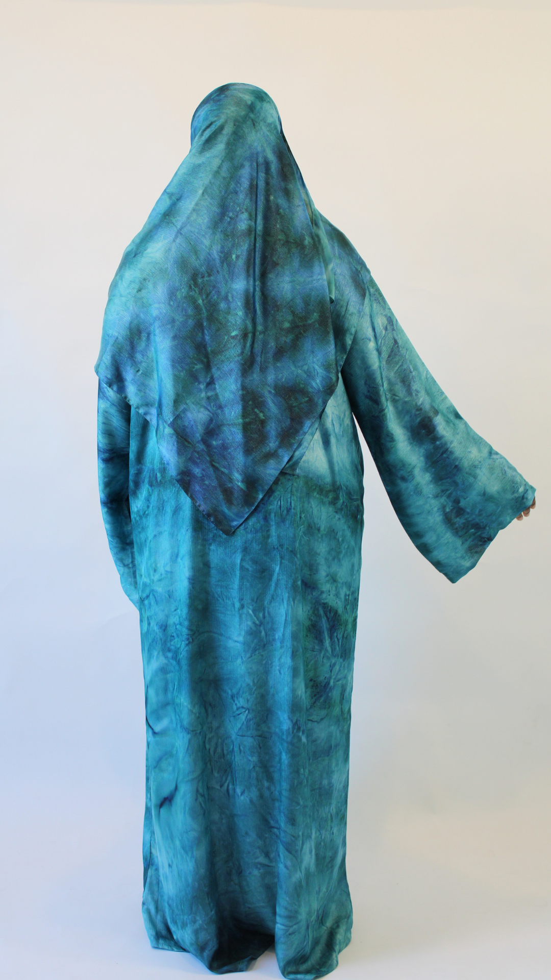 2-Tone Marble Abaya - Bubbles