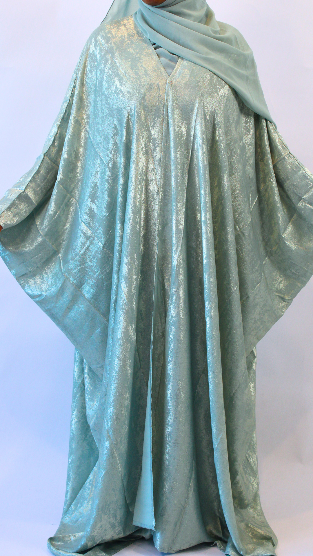 Shimmer Bisht Abaya - Sage