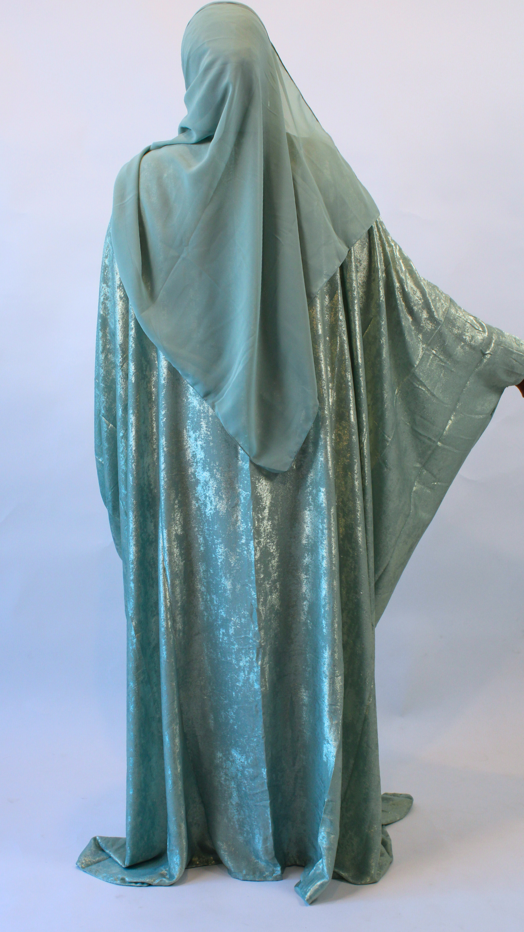 Shimmer Bisht Abaya - Sage