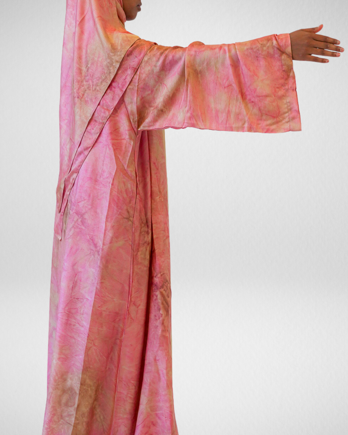 2-Tone Marble Abaya - Blossom