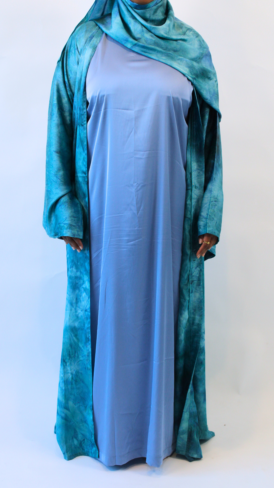 2-Tone Marble Abaya - Bubbles